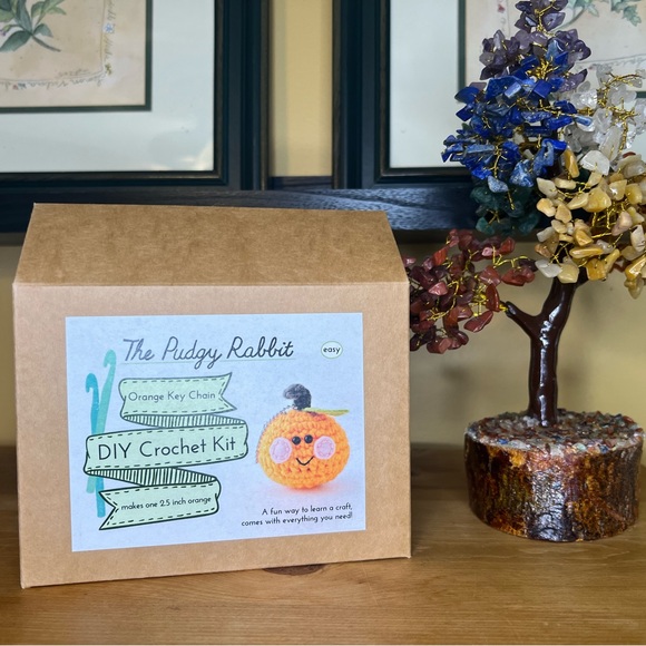 Orange Keychain Crochet Kit - Picture 6 of 8